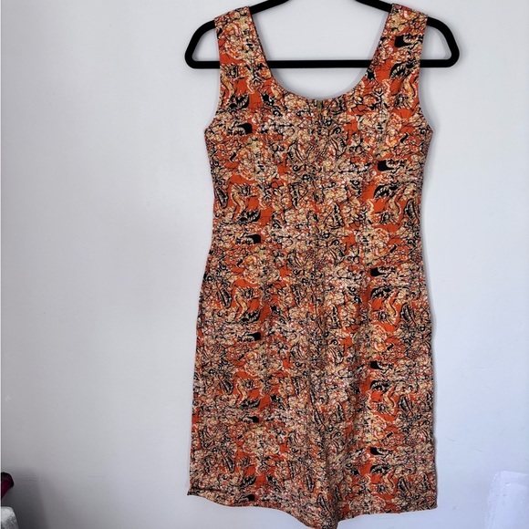 Vintage Krist Gudnason California Zip Up Batik style Pattern Sleeveless Size M - Picture 5 of 11